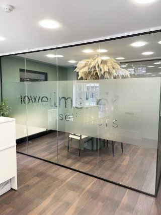 Nowell Meller Solicitors (Stafford, Staffordshire): Glass Office Partition With Soundproof Glazing