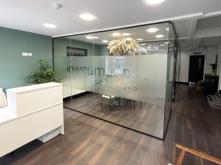 Nowell Meller Solicitors (Stafford, Staffordshire): Glass Office Partition With Soundproof Glazing