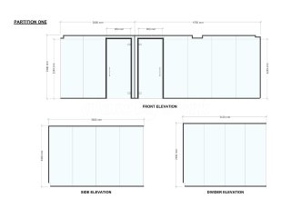 Nowell Meller Solicitors (Stafford, Staffordshire): Glass Office Partition With Soundproof Glazing