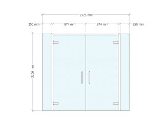 Doncaster Royal Infirmary (Doncaster, South Yorkshire): Frameless Glass Double Doors To Form Cubicles In The New A&E Wing