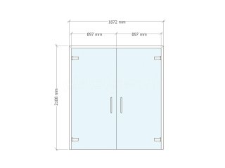 Doncaster Royal Infirmary (Doncaster, South Yorkshire): Frameless Glass Double Doors To Form Cubicles In The New A&E Wing