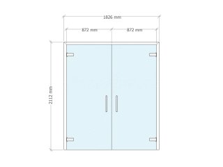 Doncaster Royal Infirmary (Doncaster, South Yorkshire): Frameless Glass Double Doors To Form Cubicles In The New A&E Wing