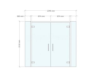 Doncaster Royal Infirmary (Doncaster, South Yorkshire): Frameless Glass Double Doors To Form Cubicles In The New A&E Wing