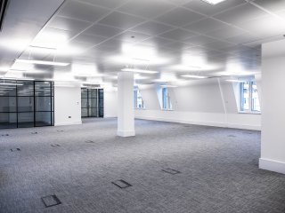 Orion Group (The City, London): T-Bar Metal Framed Glass Partitions Office Fitout