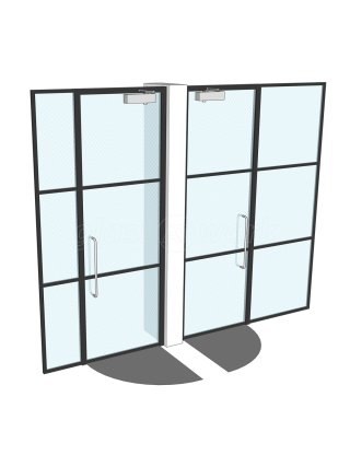 Orion Group (The City, London): T-Bar Metal Framed Glass Partitions Office Fitout