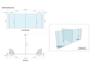 Partner Construction (Spennymoor, County Durham): Toughened Glass Partition Offices With Glazed Separating Wall