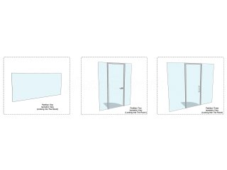 Petroc College (Barnstaple, Devon): Multiple Toughened Glass Screens, with Framed Glass Door Leafs