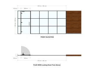 Pharoah Fencing (Chelmsford, Essex): T-Bar Aluminium Banded Glass Partitioning