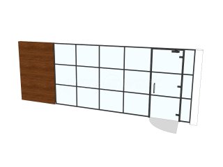 Pharoah Fencing (Chelmsford, Essex): T-Bar Aluminium Banded Glass Partitioning