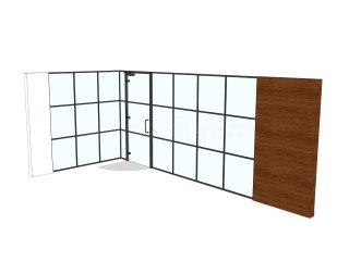 Pharoah Fencing (Chelmsford, Essex): T-Bar Aluminium Banded Glass Partitioning