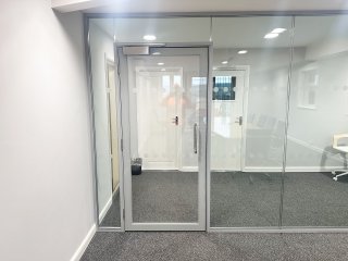 Pinewood Structures (Gamlingay, Bedfordshire): Double Glazed Glass Partition