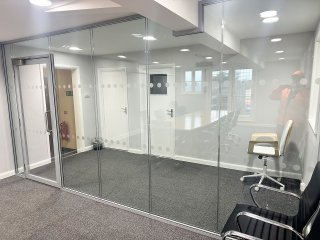 Pinewood Structures (Gamlingay, Bedfordshire): Double Glazed Glass Partition