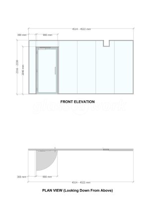 Pinewood Structures (Gamlingay, Bedfordshire): Double Glazed Glass Partition