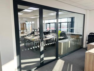 Pioneer Design & Build Ltd (Atherstone, Warwickshire): Commercial Glass Office Fit-out