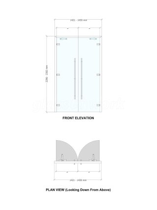 Polymer Systems Technology (High Wycombe, Buckinghamshire): Toughened Glass Double Doors