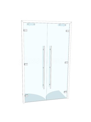 Polymer Systems Technology (High Wycombe, Buckinghamshire): Toughened Glass Double Doors