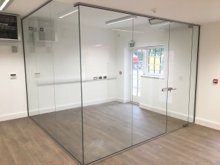 PEP Project Management Ltd (Braintree, Essex): Office Fit-Out With Frameless & Acoustic Framed Partitioning