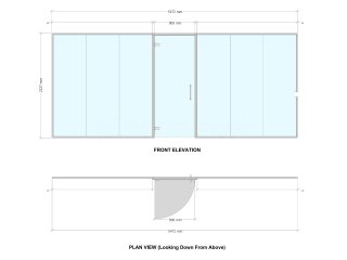 Qualis Packaging (Newcastle Under Lyme, Staffordshire): Laminated Acoustic Glass Office Screen