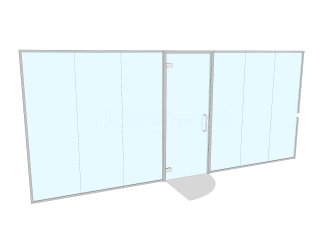 Qualis Packaging (Newcastle Under Lyme, Staffordshire): Laminated Acoustic Glass Office Screen
