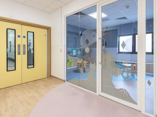 R and B Decorators and Refurbishment (Stevenage, Hertfordshire): Acoustic Glass Partition With Framed Doorleaf