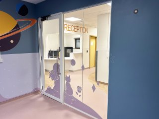 R and B Decorators and Refurbishment (Stevenage, Hertfordshire): Acoustic Glass Partition With Framed Doorleaf