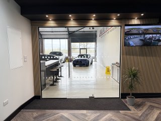 Rom Motors (Atherstone, Leicestershire): Car Showroom Glass Partitioning