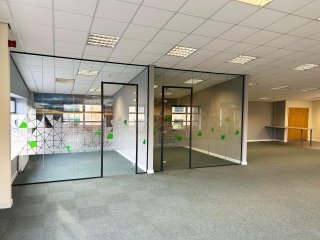 Roy Hatfield (Rotherham, South Yorkshire): Acoustic Glass Office Fronts With Window Film
