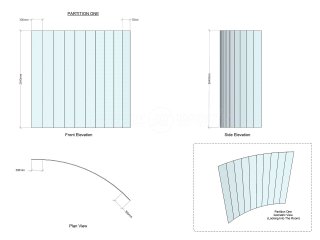 SBD Automotive (Milton Keynes, Buckinghamshire): Faceted Glass Office Partition [A Cost Effective Alternative To Curved]
