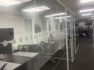 Seeclear Services Group (Stratford-upon-Avon, Warwickshire): Acoustic Glass Office Partitions With Doors