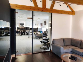 Senses Web Solutions (Stourbridge, West Midlands): Glass Office Partition Door and Side Panel