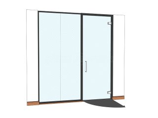 Senses Web Solutions (Stourbridge, West Midlands): Glass Office Partition Door and Side Panel