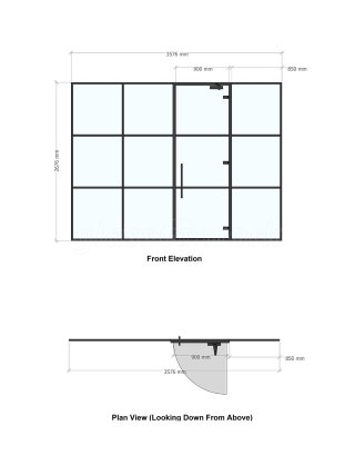 Simply Lettings (Hove, East Sussex): T-Bar Black Framed Heritage-Style Glass Partition