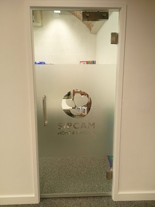 Sipcam UK (Derby, Derbyshire): Glass Partitions Under Vaulted Ceiling