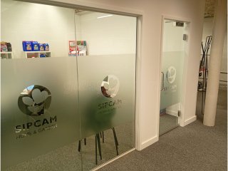 Sipcam UK (Derby, Derbyshire): Glass Partitions Under Vaulted Ceiling