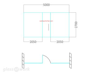 Smallfry (Wolston, Coventry): Glass Partitioning and Glass Door
