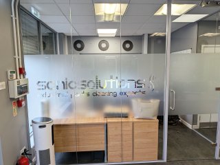 Sonic Solutions (Huddersfield, West Yorkshire): Laminated Acoustic Glass Corner Office