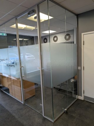 Sonic Solutions (Huddersfield, West Yorkshire): Laminated Acoustic Glass Corner Office