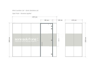 Sonic Solutions (Huddersfield, West Yorkshire): Laminated Acoustic Glass Corner Office