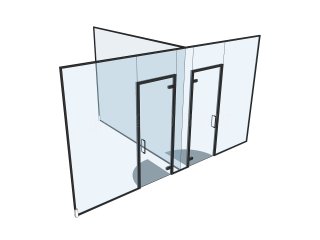 South Of England Investments (Liverpool, Merseyside): Glass Office Partitioning to Create Two Offices