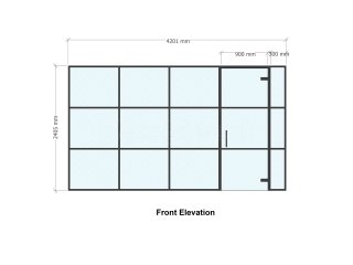 South Of England Investments (Liverpool, Merseyside): Laminated Acoustic Glass Office Partitioning