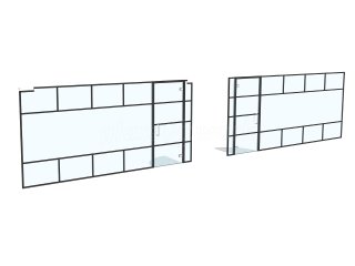 Stef and Philips (Southgate, London): T-Bar Art Deco Glass Office Partitions