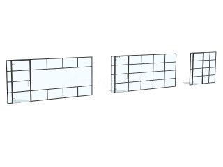 Stef and Philips (Southgate, London): T-Bar Art Deco Glass Office Partitions