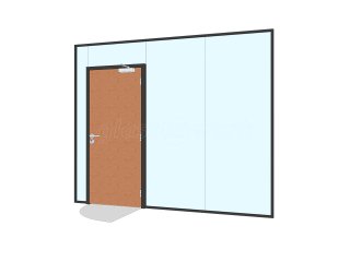Stronghold Contractors (Rugby, Warwickshire): Office Glass Partition Screen With Door