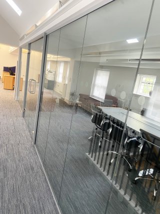 Syntax Integration (Marylebone, London): Glass Partition With Double Doors
