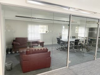 Syntax Integration (Marylebone, London): Glass Partition With Double Doors