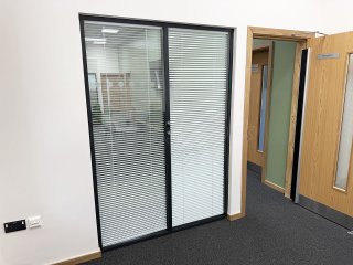 TG Escapes (Woking, Surrey): Glass Partition Walls With Integral Blinds