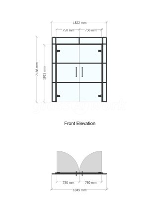 TLC Contractors (Bradford, West Yorkshire): T-Bar Black Metal Framed Glass Walls and Doors