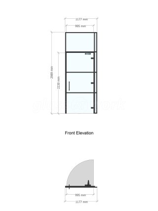 TLC Contractors (Bradford, West Yorkshire): T-Bar Black Metal Framed Glass Walls and Doors