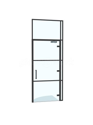 TLC Contractors (Bradford, West Yorkshire): T-Bar Black Metal Framed Glass Walls and Doors