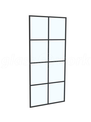 TLC Estate Agents (Kensington, London): T-Bar Metal Grid Glass Room Dividers